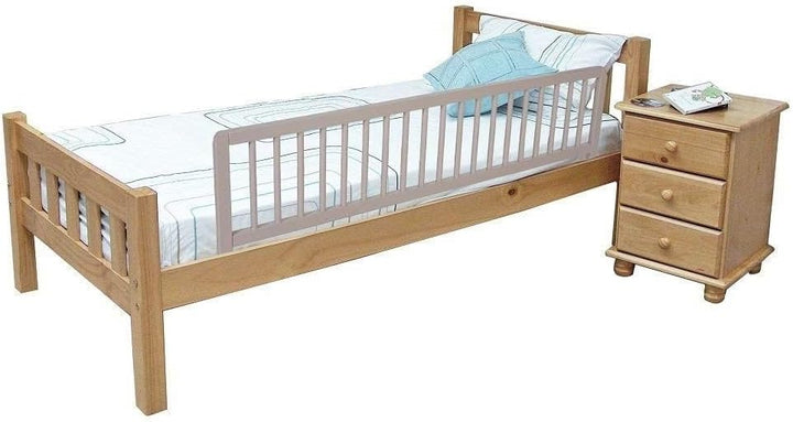 Safetots Extra Breiter Holzbettschutz, Grau, 38cm hoch x 140cm breit, Bettgitter, Sicheres Kinderbet