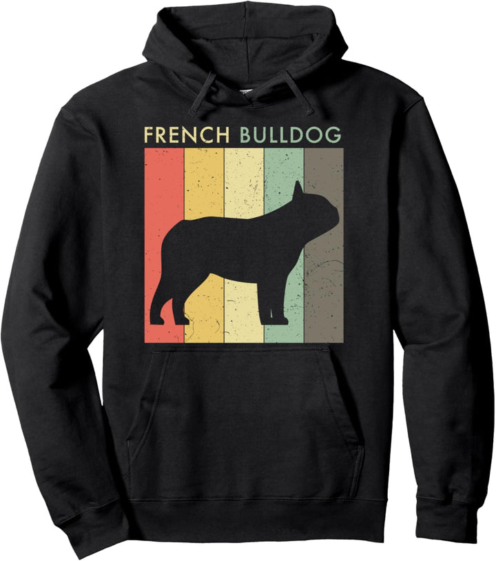 Retro Vintage französische Bulldogge Pullover Hoodie