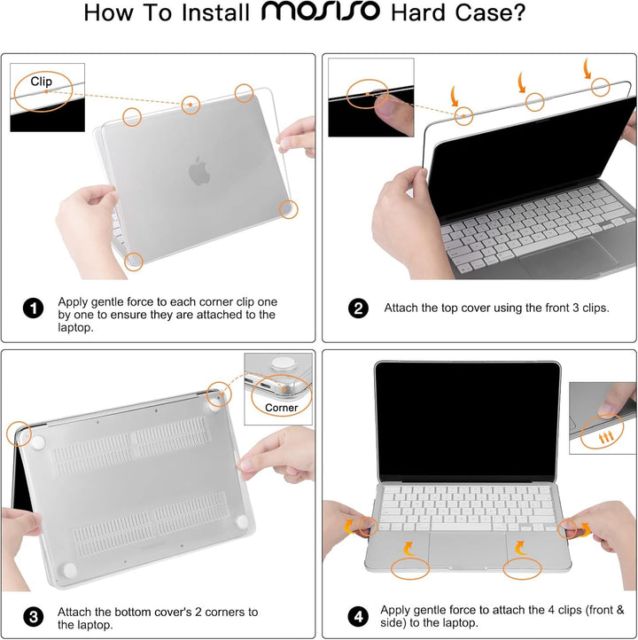 MOSISO Kompatibel mit MacBook Neo 13 Zoll Hülle 2026 Modell A3404 mit A18 Pro Chip, Seidige Haut Kra