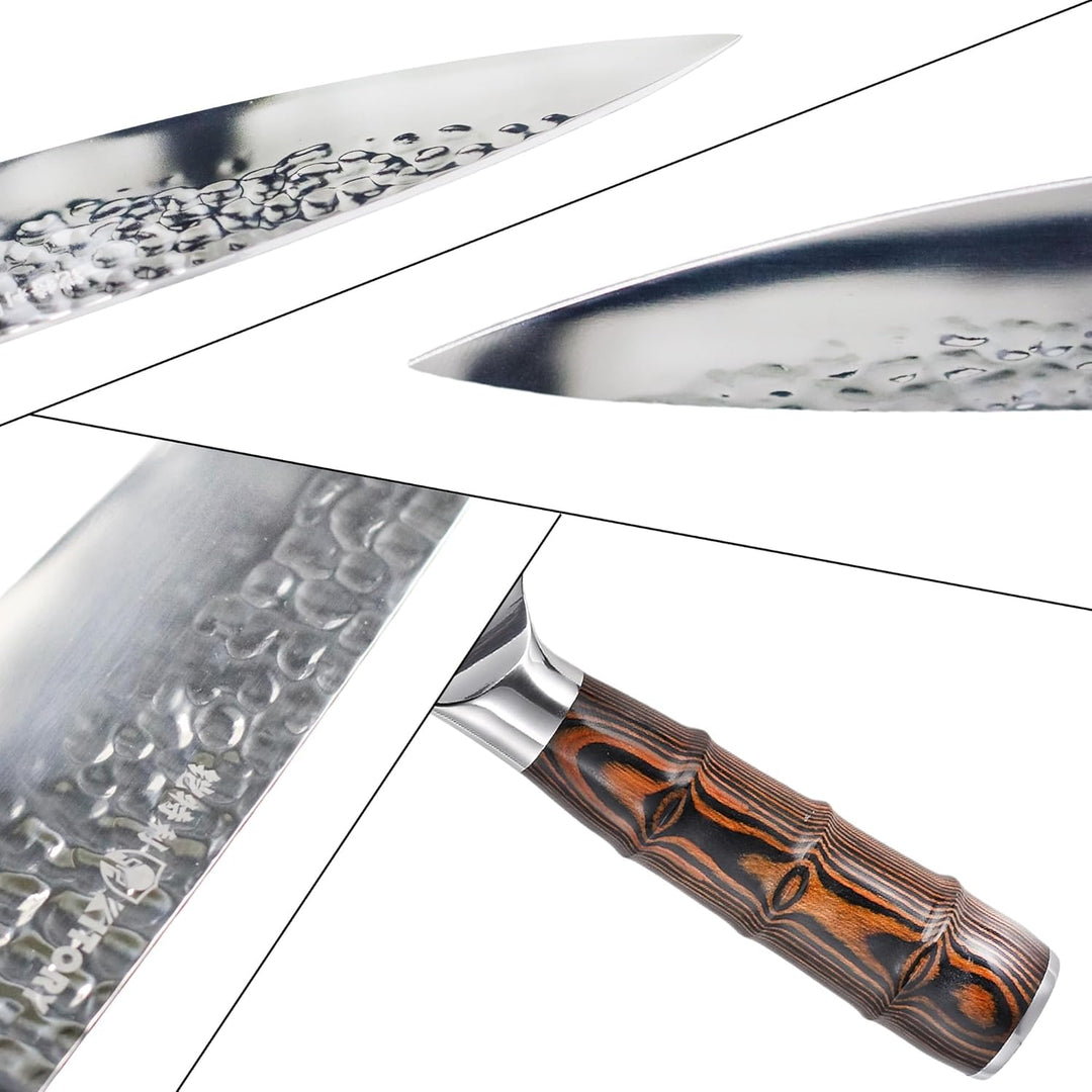 Kitory Kochmesser 20cm, Profi Küchenmesser Chefmesser Ultrascharf aus hochwertigem rostfreiem Edelst