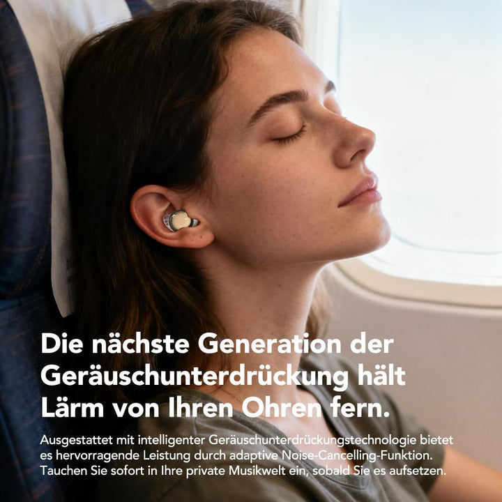 MS216 Schlaf Ohrhörer Bluetooth 6.0 Leichtgewicht-Kopfhörer im Ohr, Mini-Schlafkopfhörer mit flachem