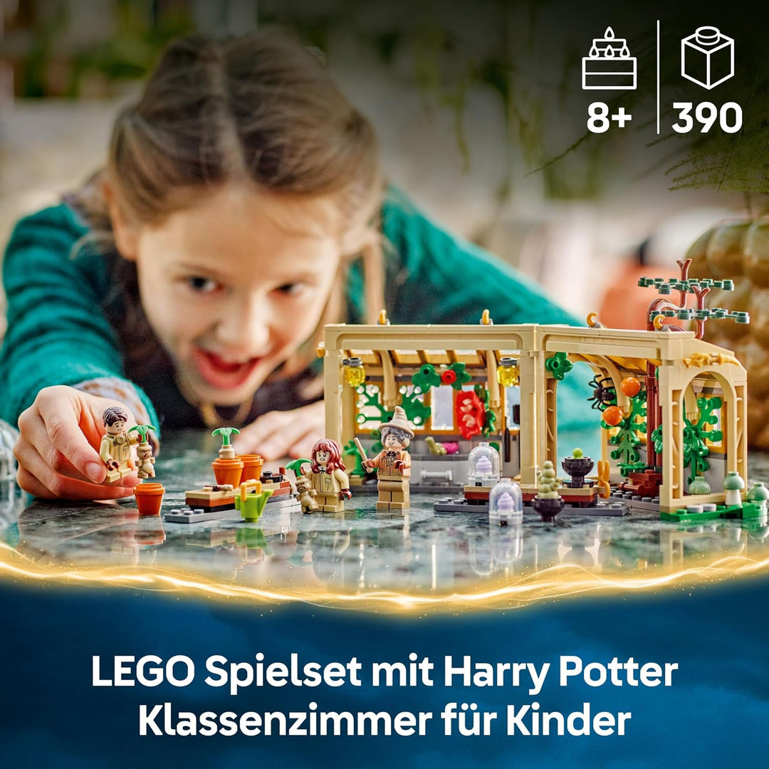 LEGO Harry Potter Schloss Hogwarts: Kräuterkundeunterricht – Spielset mit Neville Longbottom, Hermin