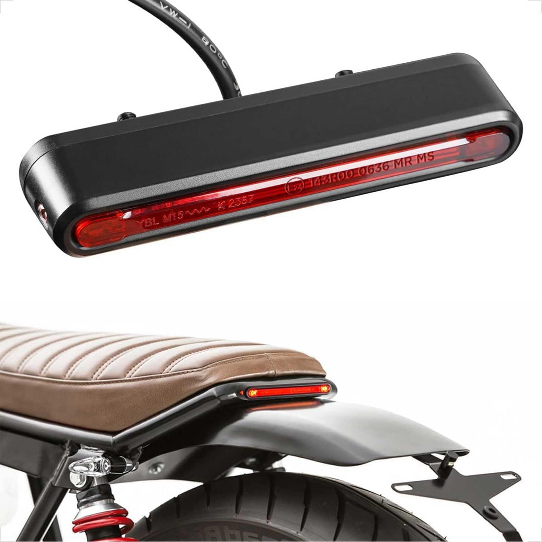 evermotor Motorrad Rücklicht LED, E24 E-geprüft für Motorräder, E-Bike Fahrrad, 6-58V, Rücklicht mit