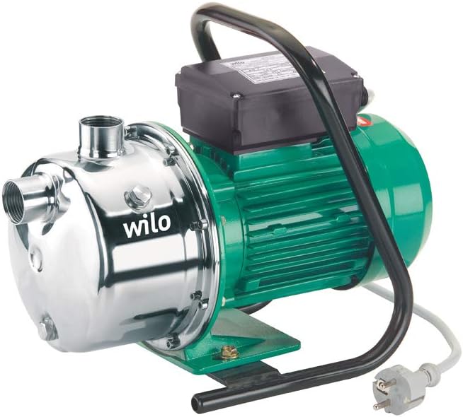 Wilo-Jet WJ 204, selbstansaugende Gartenpumpe zur Wasserversorgung aus Brunnen, Zisternen und Regent