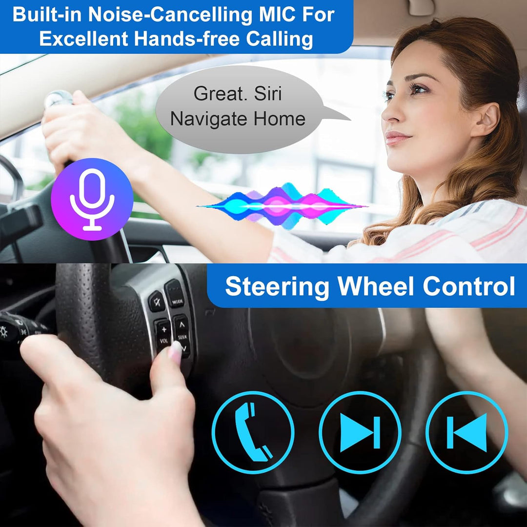 Doppel Din Radio Android mit Wireless CarPlay & Wireless Android Auto, Autoradio mit Navi 7 Zoll Bil