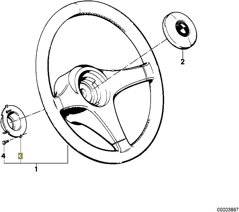 BMW E30 E28 E34 E24 E32 Sports Steering Wheel Slip Ring 32331152896 Genuine
