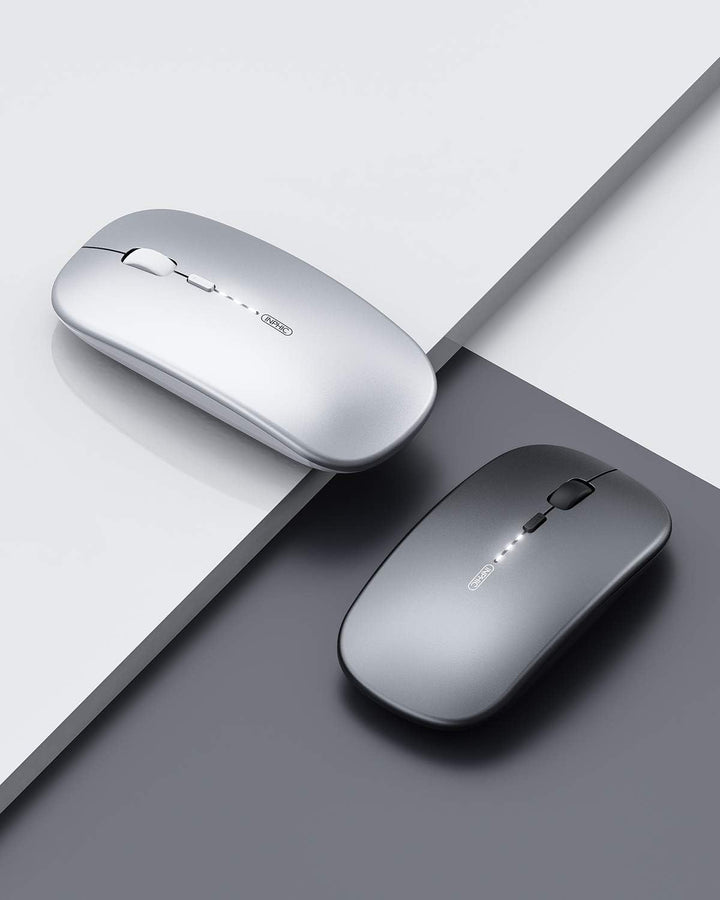 inphic Maus Kabellose wiederaufladbar, Ultra Slim 2.4G Leise Funkmaus Optische Computermaus 1600 DPI