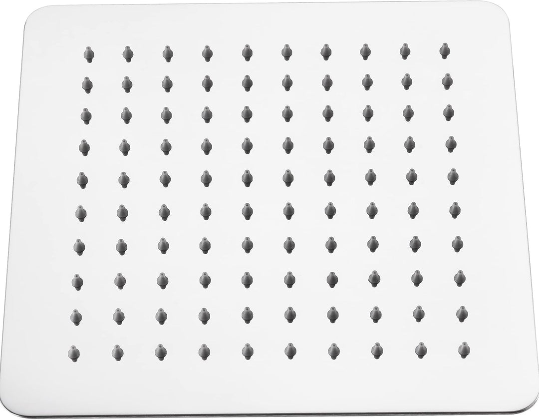 10 Zoll(25x25cm) Regendusche Duschkopf Edelstahl AISI304 Regenbrause Anti-Kalk-Düsen Duschkopf Regen