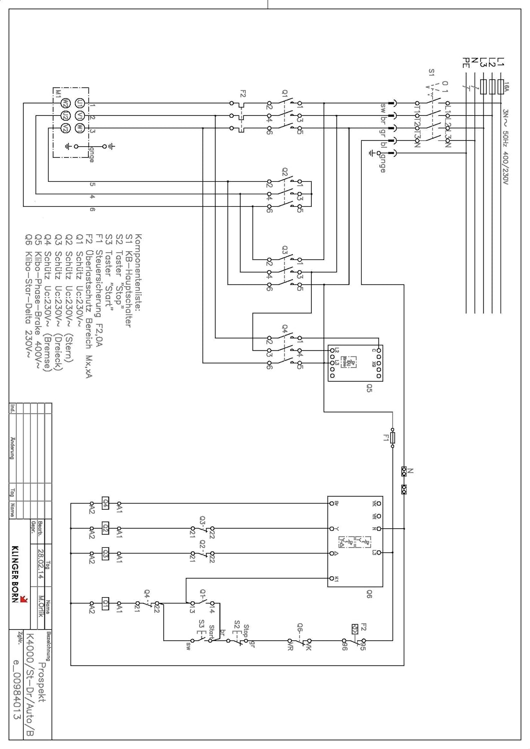 Stern-Dreieck-Starter, automatisch, bis 11kW mit elektr. Bremse