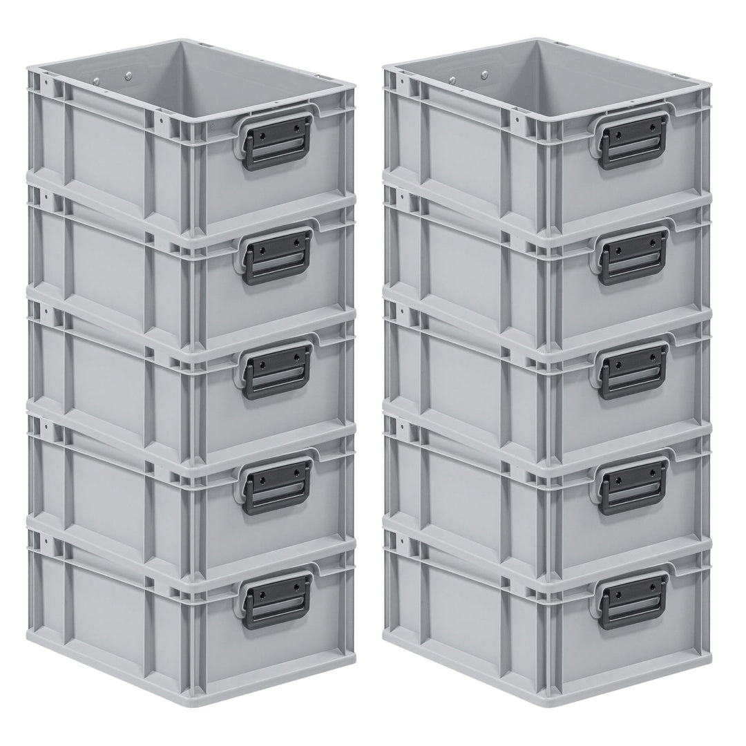 Mega Deal | 10x Proregal Eurobox NextGen Portable Duo |HxBxT 17x30x40cm HxBxT 17x30x40cm Grau, HxBxT