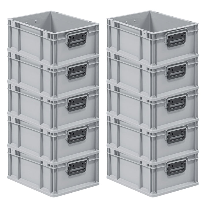 Mega Deal | 10x Proregal Eurobox NextGen Portable Duo |HxBxT 17x30x40cm HxBxT 17x30x40cm Grau, HxBxT