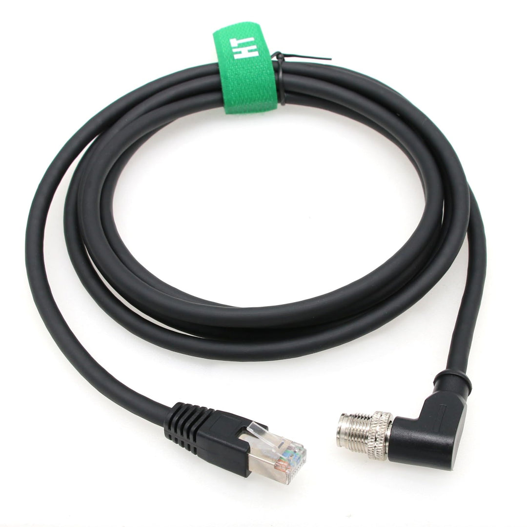 HangTon Gigabit Ethernet M12 8 Pin X-Code RJ45 Netzwerk-Datenkabel für industrielle Sensorautomation