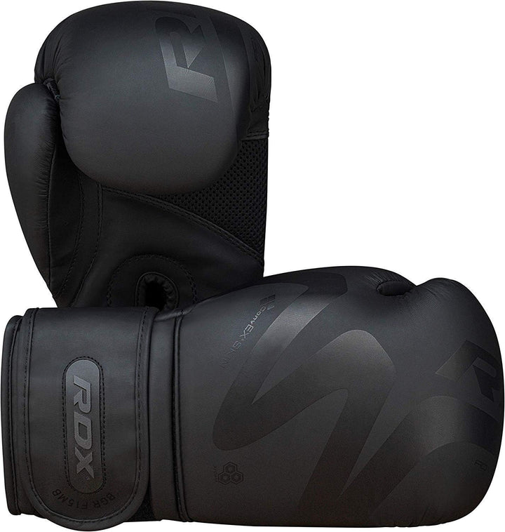 RDX MMA Handschuhe für Kampfsport | Genehmigt von SMMAF | Maya Hide Leder Trainingshandschuhe Sparri
