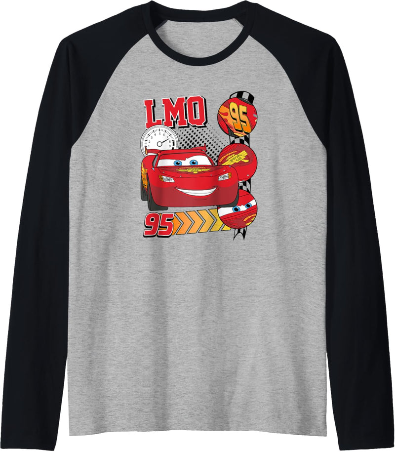 Pixar Cars LMQ Lightning McQueen Highlights Raglan