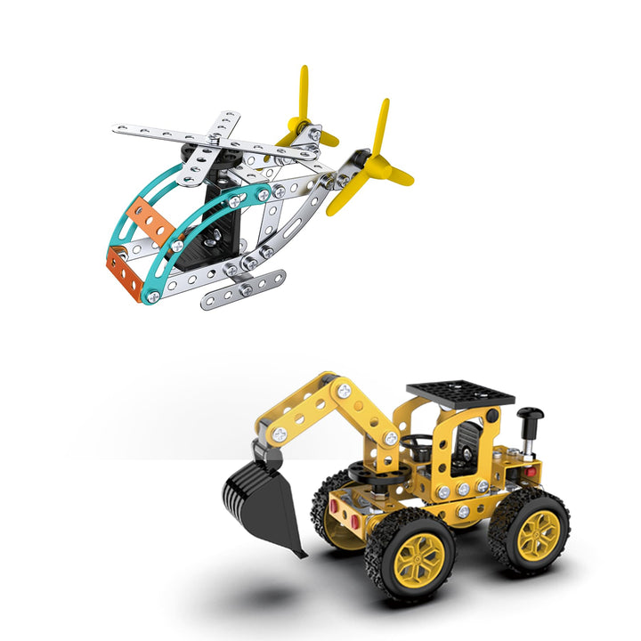 STEM Metall-Konstruktionsset: 3D Modellbausatz | Technikspielzeug ab 8 Jahren | Eltern-Kind-Aktivitä