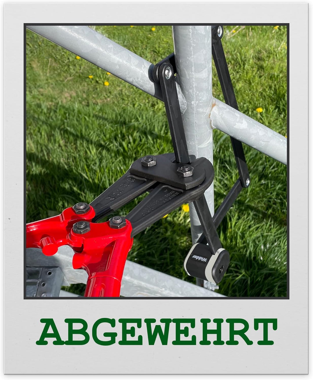 Widder Extrem sicheres Faltschloss Fahrrad [Titan-Stahl Level 15] - Fahrradschloss hohe Sicherheit 9