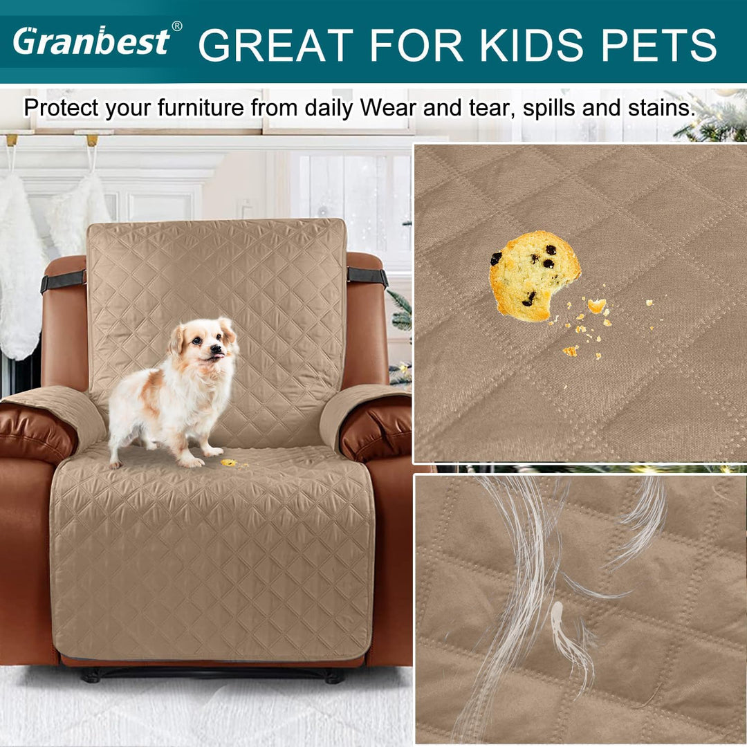 Granbest Wasserabweisende Recliner Stuhl Abdeckung wasserdichte Recliner Stuhl Slipcovers Anti-Rutsc