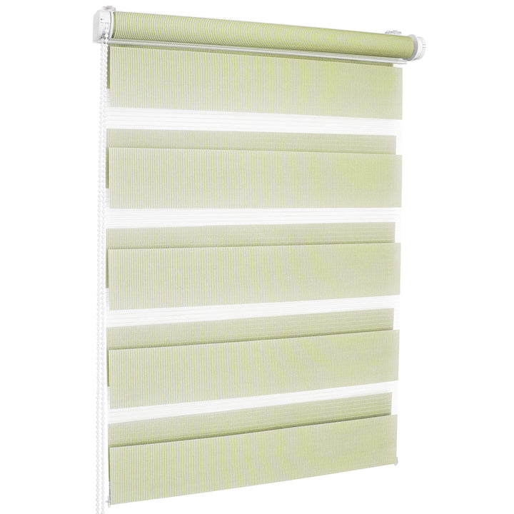 ROLLMAXXX Duo-rollo Doppelrollo Klemmfix ohne Bohren (120 x 150 cm, Grün) 120 x 150 cm Grün, 120 x 1