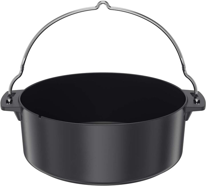 RÖSLE VARIO Dutch Oven, Hochwertiger Dutch Oven aus emailliertem Gusseisen, Deckel als Pfanne einset