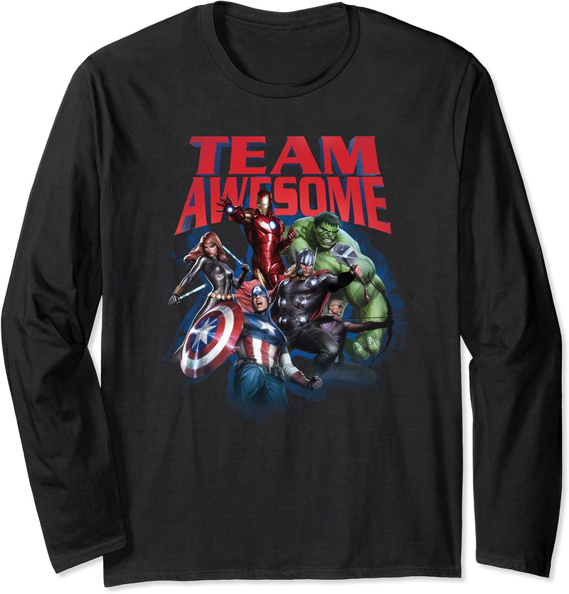 Marvel The Avengers Team Awesome Langarmshirt