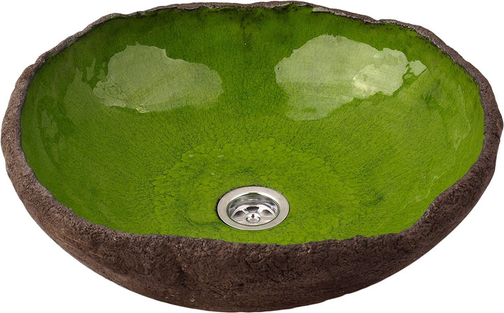 Starlin - grün unregelmässig geformte Waschbecken