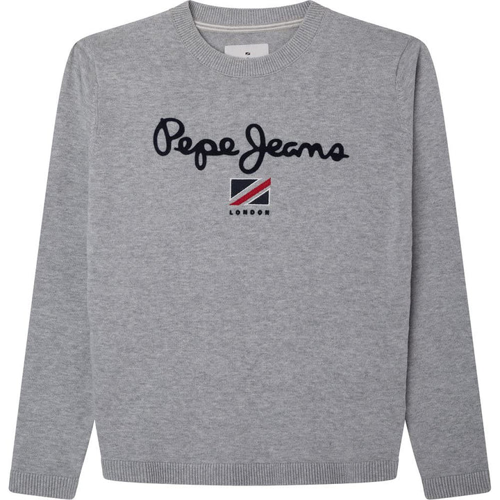 Pepe Jeans Jungen Larson Lange Ärmel 10 Jahre Grau (Grey Marl), 10 Jahre Grau (Grey Marl)