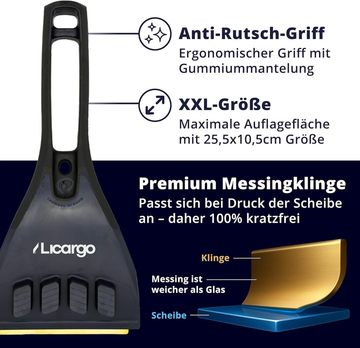 LICARGO Winter Komplett Set - Auto Luftentfeuchter (1kg) - 1x recycelter Eiskratzer - 1x Mikrofaser