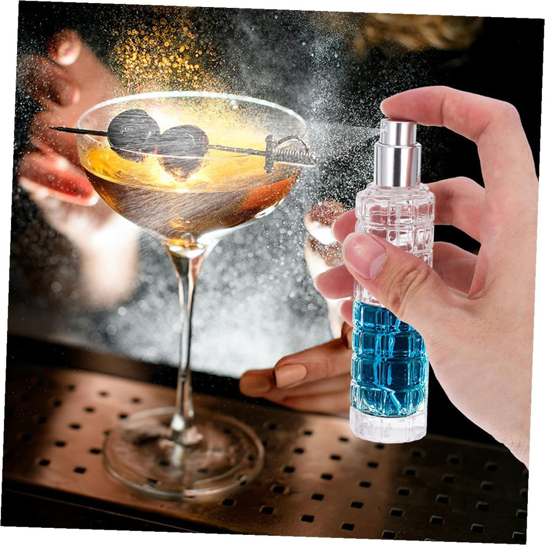 SHINEOFI Nachfüllbare Kristallglas Sprühflasche 2 Stück 30 Ml Cocktailzerstäuber für Bar und Bitters