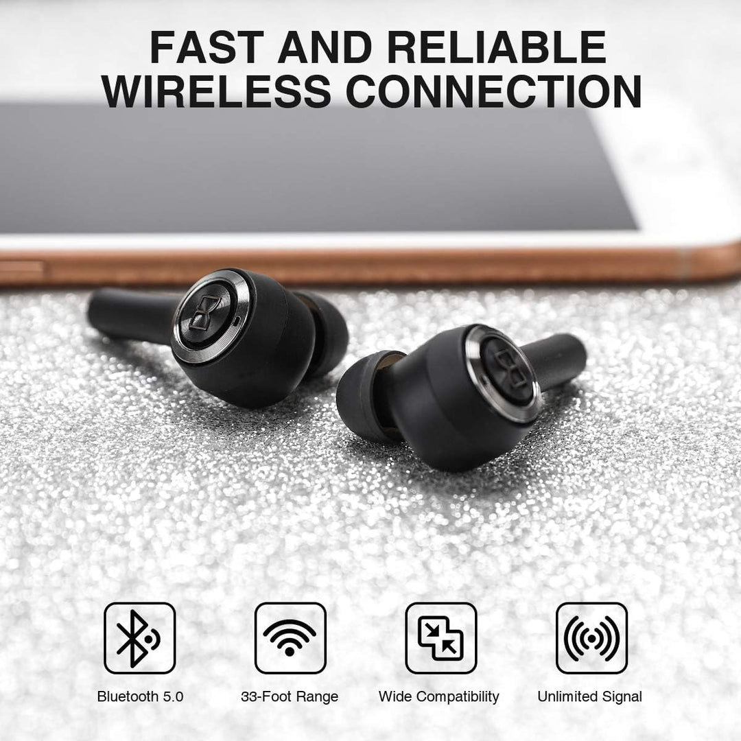 Monster MH21901 137146-00 Clarity 102 Bluetooth Kopfhoerer In Ear Headset, Schweissresistent, Wasser