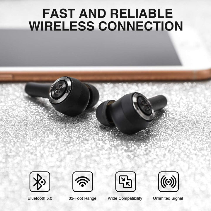Monster MH21901 137146-00 Clarity 102 Bluetooth Kopfhoerer In Ear Headset, Schweissresistent, Wasser