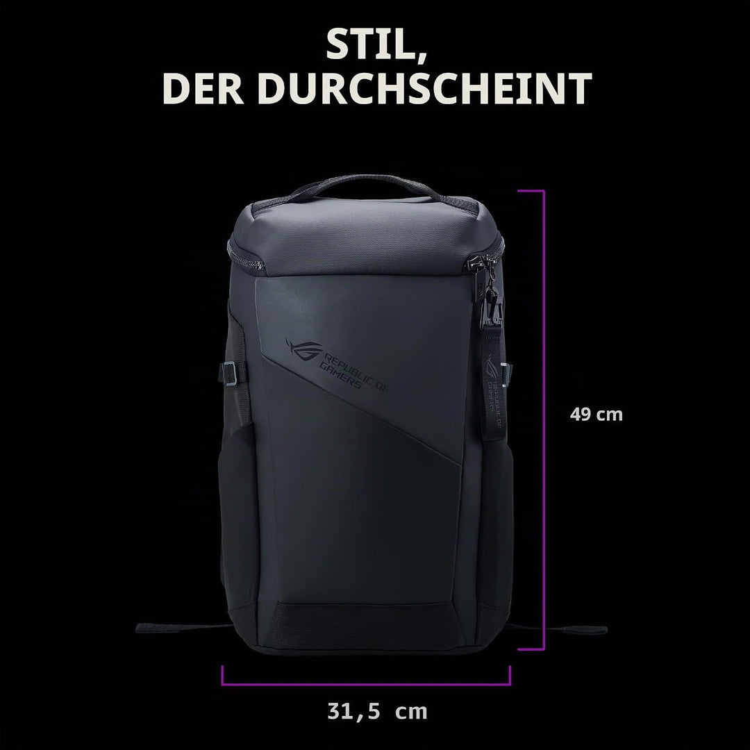 ASUS ROG Ranger BP201 Gaming Notebook Rucksack (leichtgewichtig, wasserabweisend, 22 Liter Stauraum,