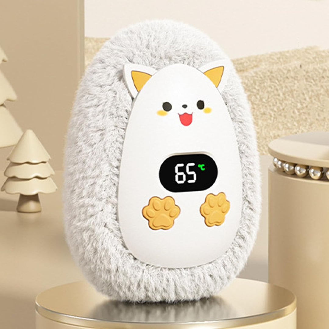 Pongnas USB Wiederaufladbarer Handwärmer, Tragbarer Taschenheizer, Mini-Handwärmer, Plüschtier mit D