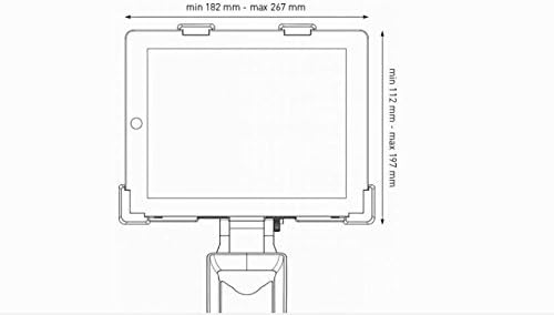 Tacx Zubehör Cycletrainer Halterung für Tablet, Schwarz, Einheitsgrösse, Einheitsgrösse