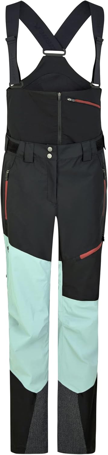 Ziener Damen Ski-Hose/Freeride-Hose | Sympatex, Hosenträger, PFC frei Tresa-bib 38 Black.ice, 38 Bla