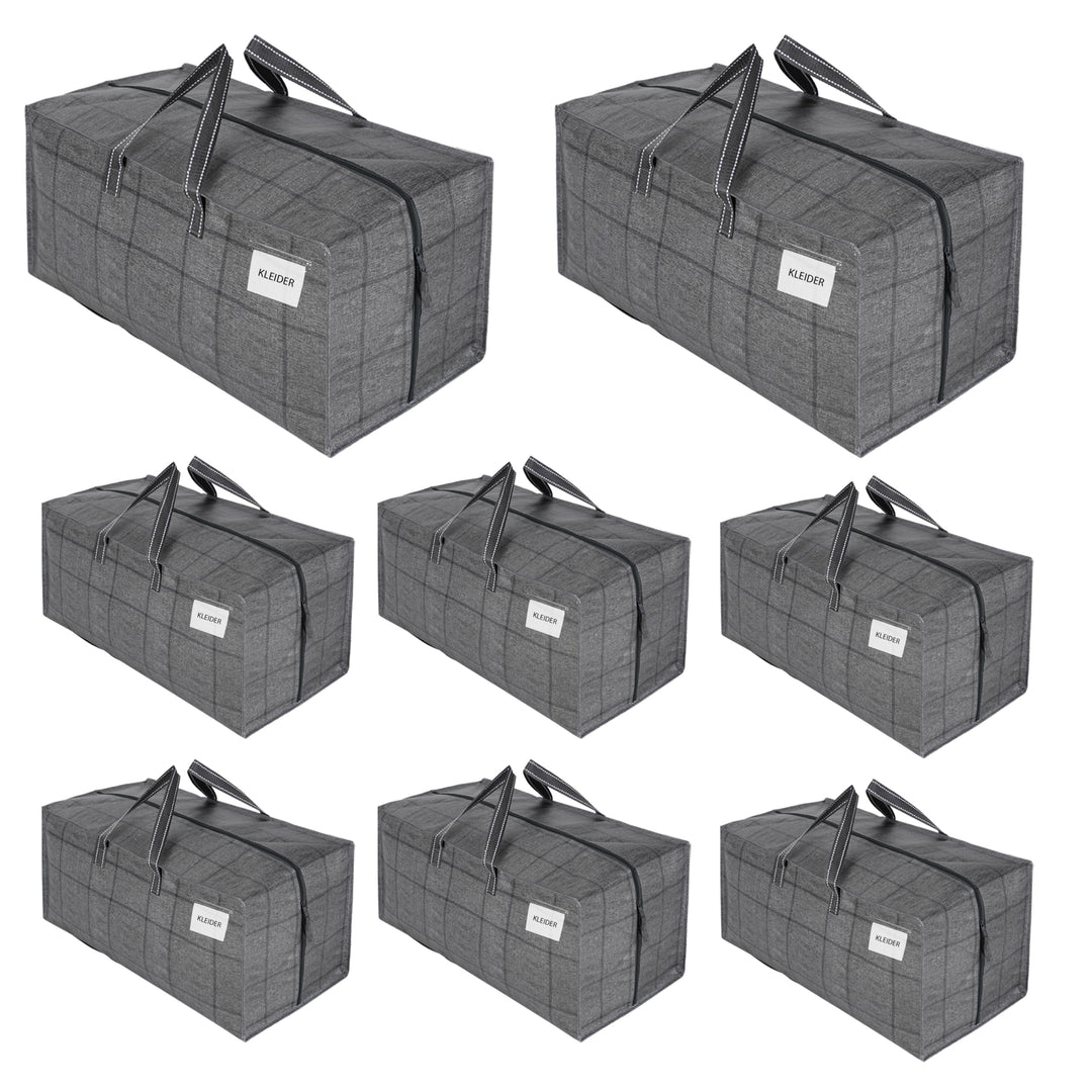 VENO 8-er Pack extra grosse Umzugstaschen mit Rucksackgurten, Umzugshelfer, starke Griffe und Reissv