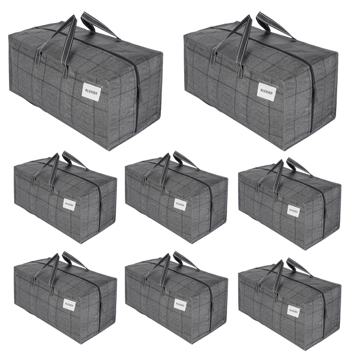 VENO 8-er Pack extra grosse Umzugstaschen mit Rucksackgurten, Umzugshelfer, starke Griffe und Reissv