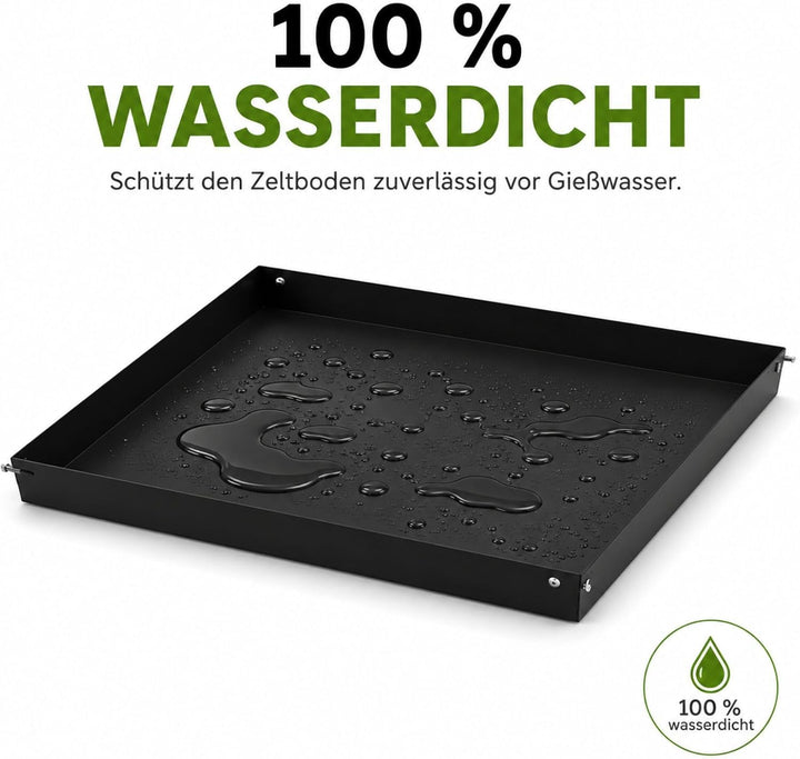 Weedness Secret Jardin Water Tray 60x60 cm für Grow-Box - Plane Folie Auffang Wanne Bewässerung Zube