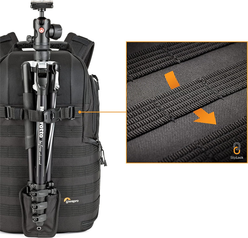 Lowepro ProTactic 450 AW II Modularer Rucksack mit Allwetterhülle, Kameratasche, Einsteckfach für La