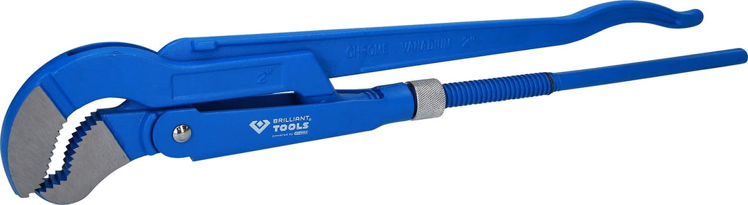 BRILLIANT TOOLS BT067120 Eckrohrzange 2", 45° gewinkelt [Powered by KS TOOLS], 2"