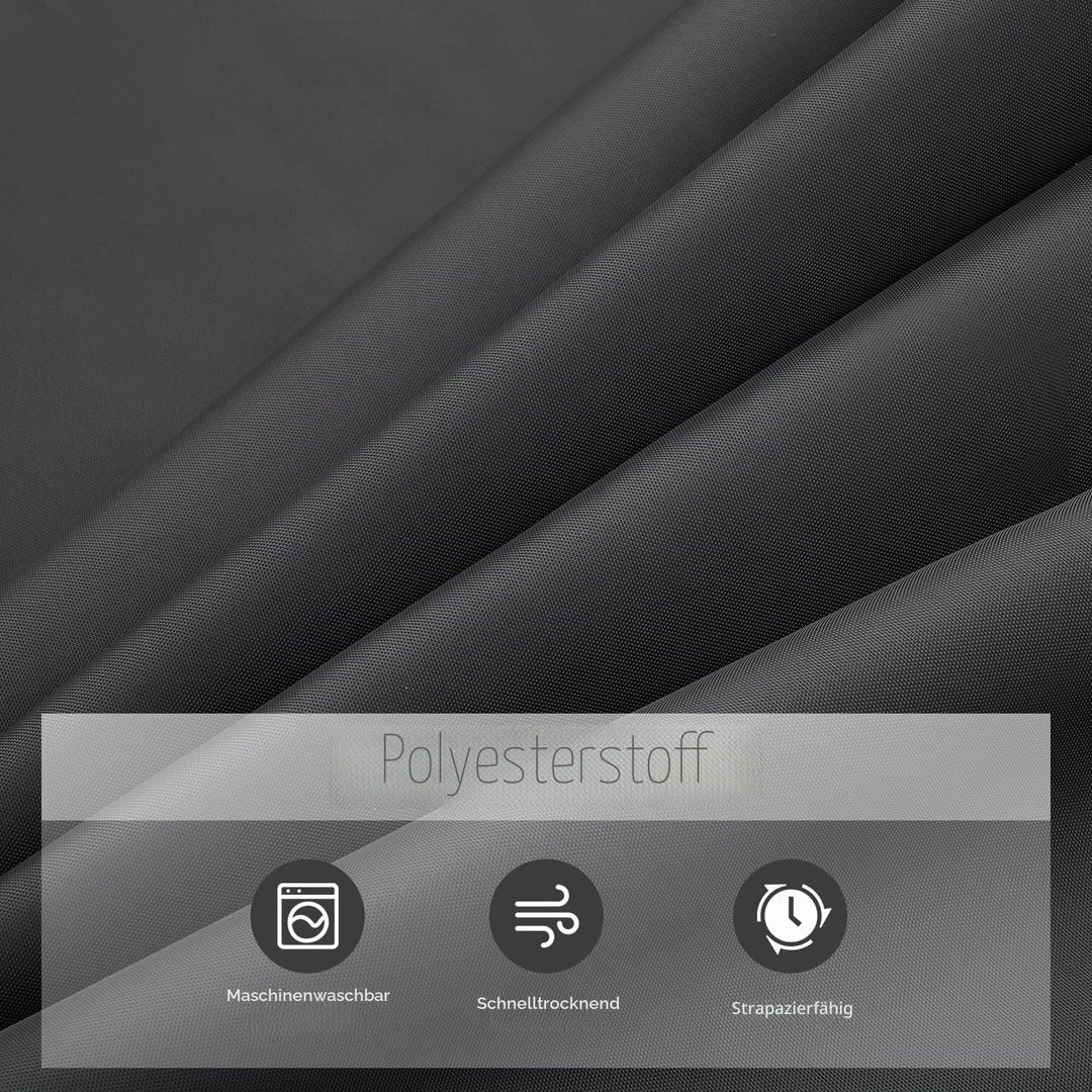 MIULEE Duschvorhang 240x200cm Dunkelgrau Wasserdicht Badvorhang Anti-schimmel und Textil Waschbar Sc