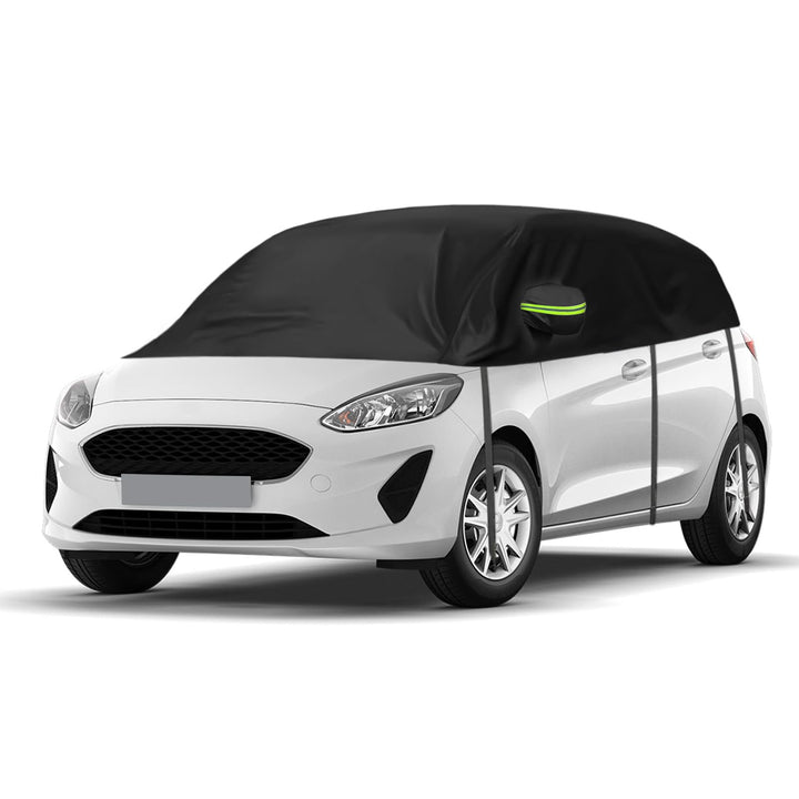 Halbe Autoabdeckung Ersatz für Ford Fiesta Hatchback 2008-2024, Halbgarage Upgrade Verdickter Allwet