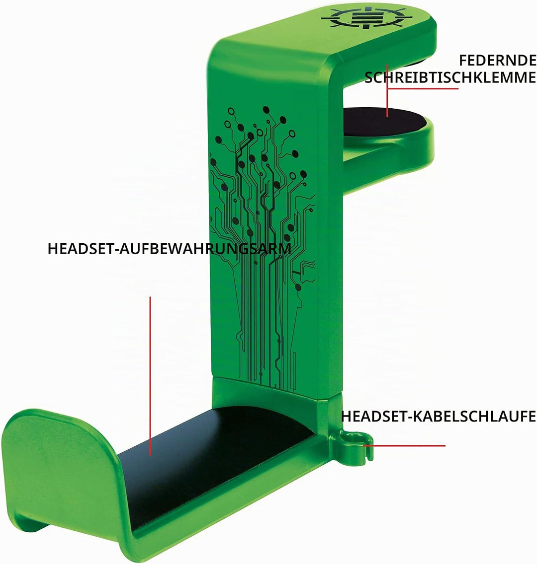 ENHANCE PC Gaming Headset Kopfhörer Halterung Hanger Mount Kopfhörer Stand mit verstellbaren & Schwe
