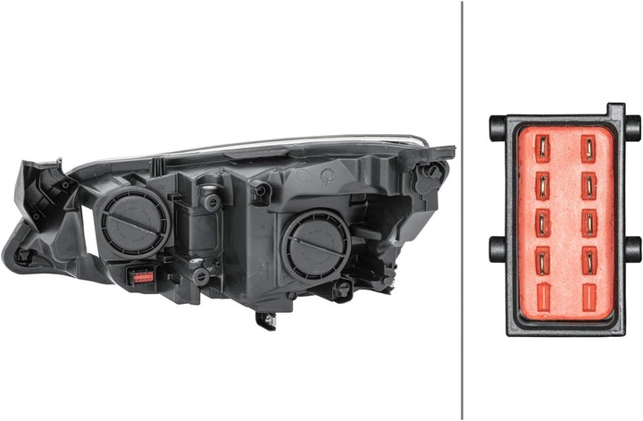 HELLA 1EG 010 011-361 FF/Halogen-Hauptscheinwerfer - rechts - für u.a. Opel Astra J (P10) Rechts (Be