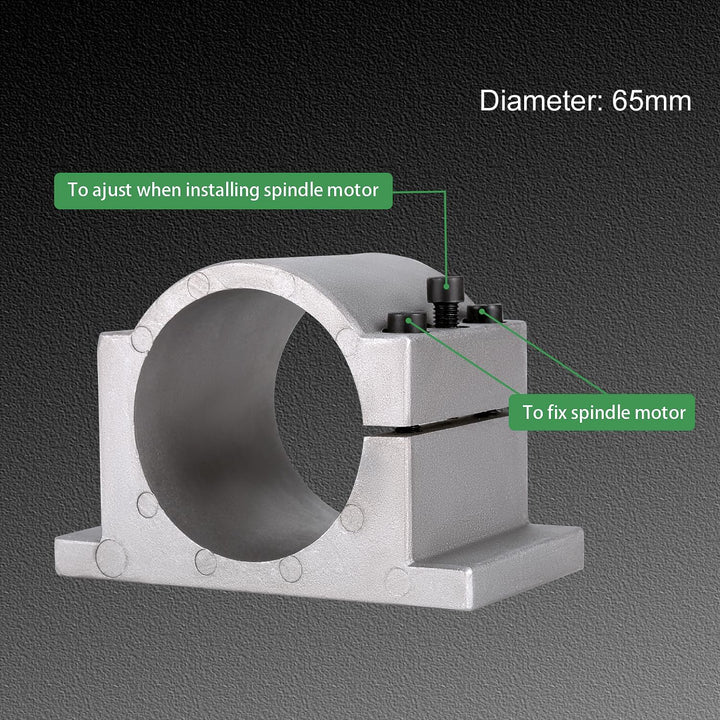 CNC Spindelmotor Kits, 220 V, 1,5 kW, 65 mm, wassergekühlter Spindelmotor, CNC Motor + 1,5 kW VFD +