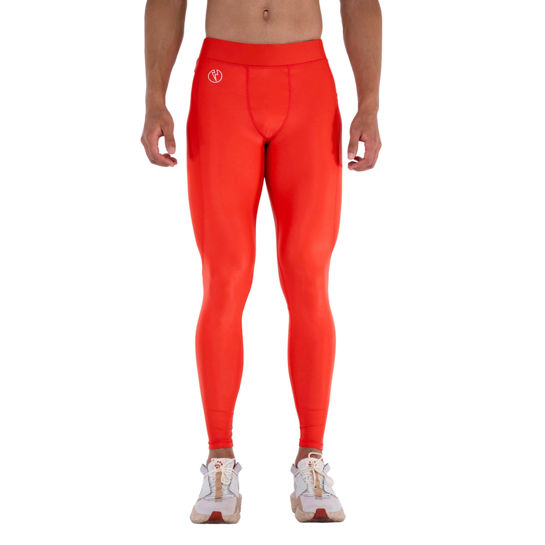 Kapow Meggings: Glänzende, Lange Herren Performance Leggings mit Kompression für Sport wie Fitness,