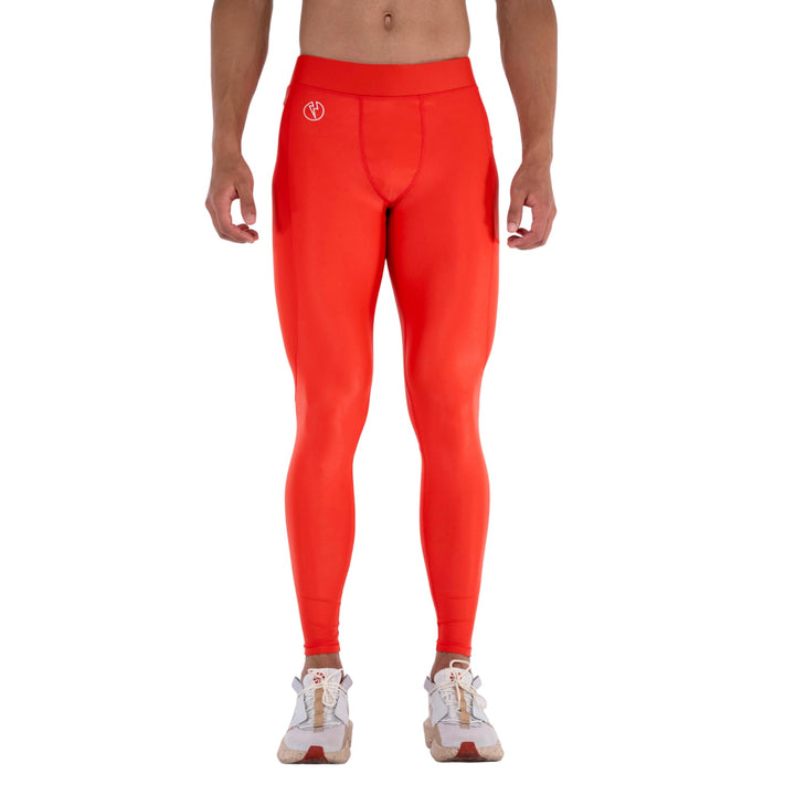 Kapow Meggings: Glänzende, Lange Herren Performance Leggings mit Kompression für Sport wie Fitness,
