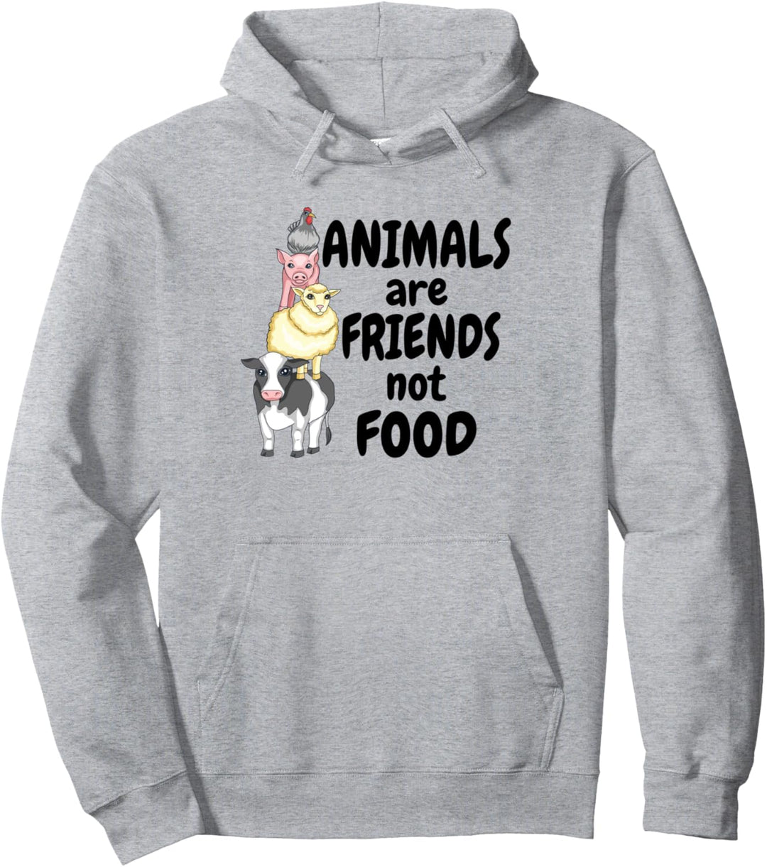 Animals Are Friends Not Food Tierschutz Veganer Vegetarier Pullover Hoodie
