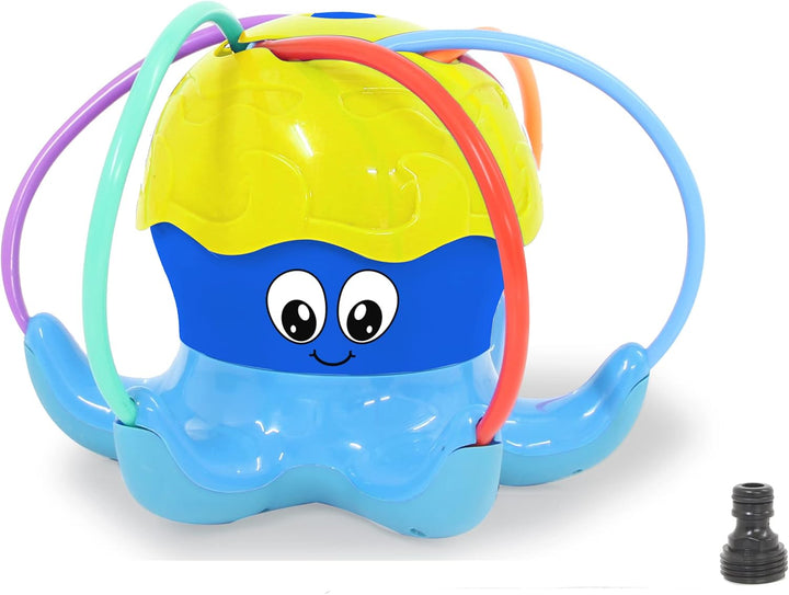 JAMARA 466800 Mc Fizz Wassersprinkler Oktopus-Schnelle Installation, Verbindung zu Standard Schlauch