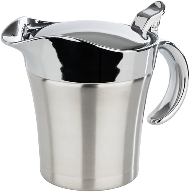 APS 40207 Doppelwandig isolierte Sauciere mit Klappdeckel, 19 x 12,5 x 13 cm, 0,4 ltr & IBILI Saucie