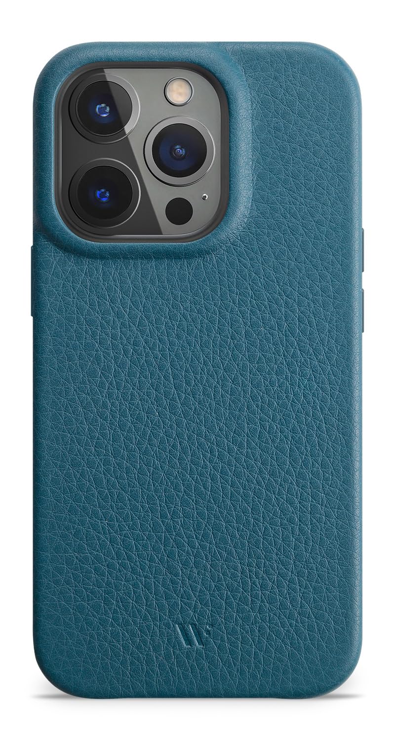 WIIUKA Hülle für iPhone 15 Pro Max, Leder aus Deutschland, Lederhülle extra Dünn, Premium Handyhülle